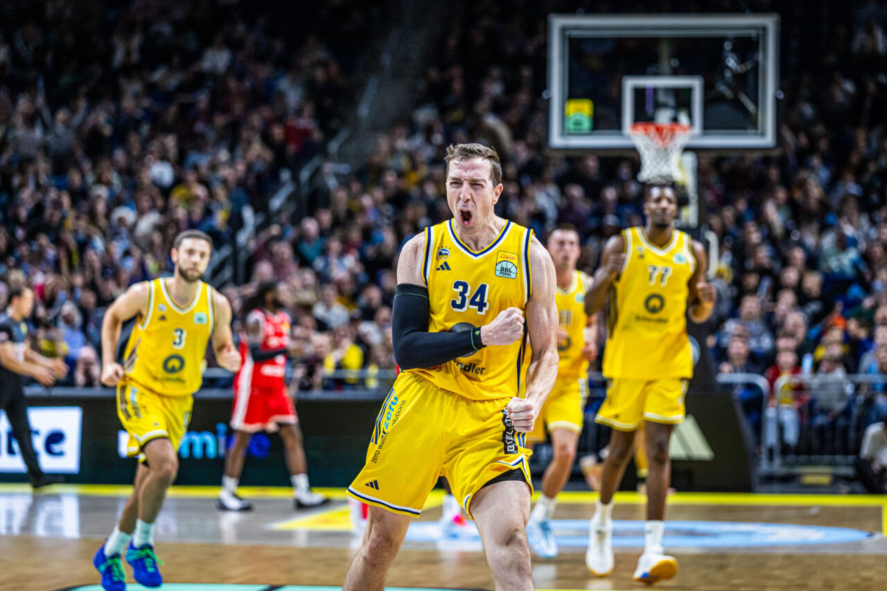 Basketball Berlin 19.10.2026
Saison 2026 / 2027
Netto BBL Pokal Achtelfinale
Alba Berlin - BMA365 Bamberg Baskets
Justin Bean (Alba Berlin, No.34)
Foto: Tilo Wiedensohler/camera4